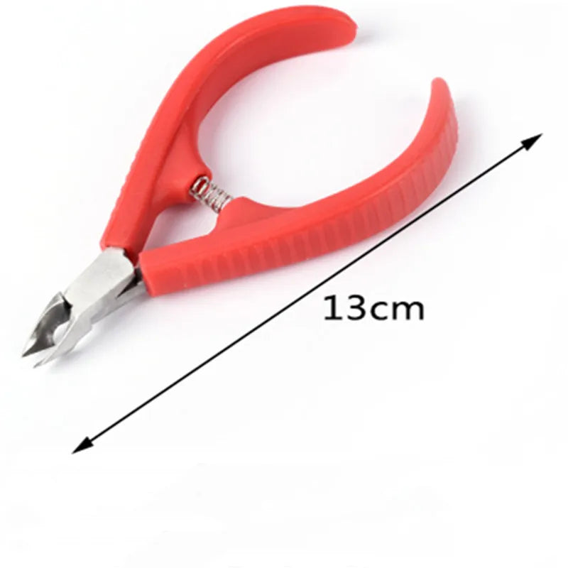 Nail Cuticle Nipper Clipper Rainbow Cuticle Pusher Dead Skin Remover Cuticle Nipper Tweezer Manicure Finger Toe Nail Art Tool