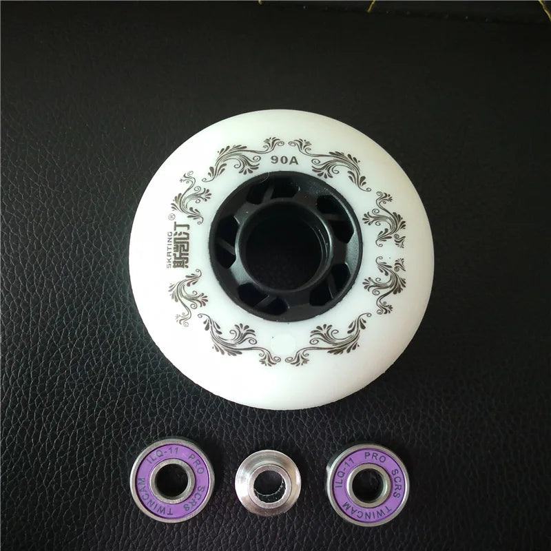 Branded SKATING 3rd 90A inline skates wheel Braking roller Blade rodas Slide Skating Ruedas for Sliding paiting