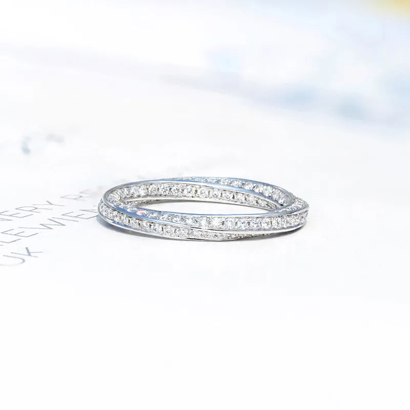 CC Sterling Ring For Women Bridal Accessories Simple Jewelry Engagement Proposal White Rings Wedding CC708