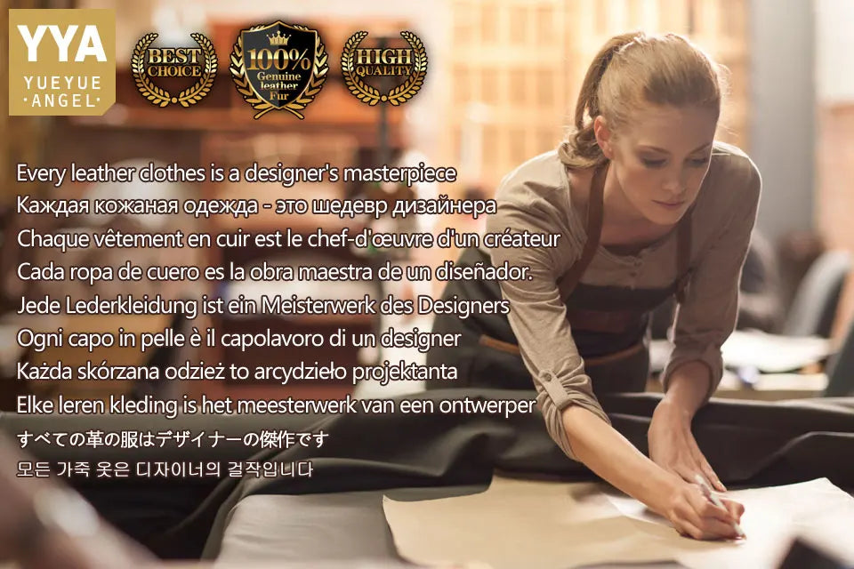 Women Autumn Velvet Patchwork Genuine Leather Tops Stand Collar Loose Fit Coat Office Ladies Casual Outwear Jacket Streetwear