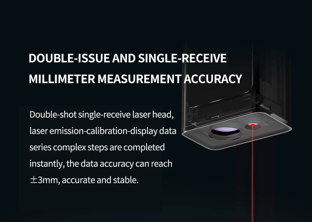 Xiaomi Mijia Smart Laser Rangefinder Real Time Distance Meter LCD Display Laser Range Finder Tape Measure Work with Mijia APP