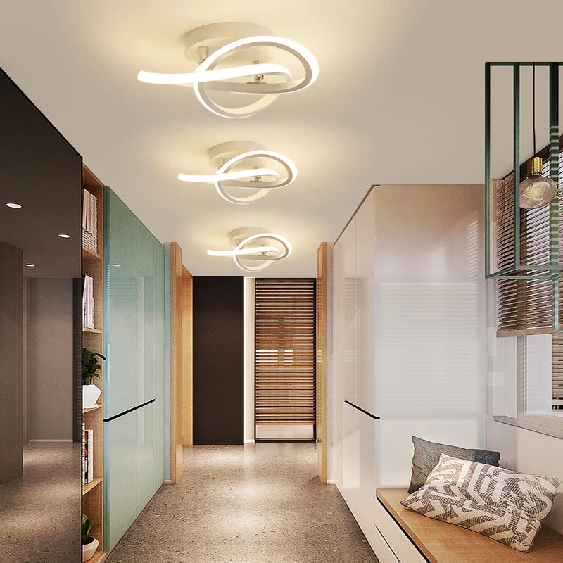 LED Strip Aisle Ceiling Lights Modern Minimalist Living Room Lamps For Balcony Entrance Staircase Home Decor Fixtures Led Luster