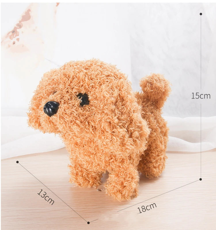 Plush Puppy Electronic Toy Dog Adorable Kids' Smart Interactive Walks Barks Jumps Wags Tail Baby Birthday Gift