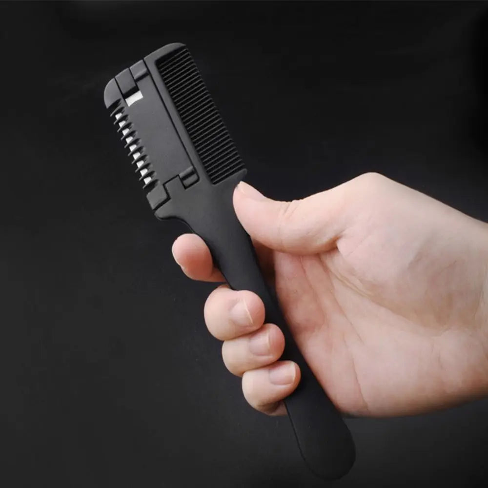 Hair Salon Scissor Hair Styling Thinning Hair Trimmer with Razor Blades Thinning Comb Hair Cutting Comb Hairdressing Tool