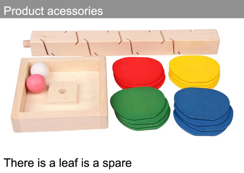 Mini Colorful Tree Marble Ball Run Track Building Blocks Kids Wooden Toys Montessori Learning Educational Toys for Children