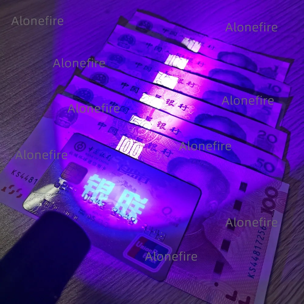 Ultraviolet 365/395nm Zoom Ultra Violet flashlight UV Fluorescent Blacklight Invisible Marker Curing Cat Dog Detector TK504