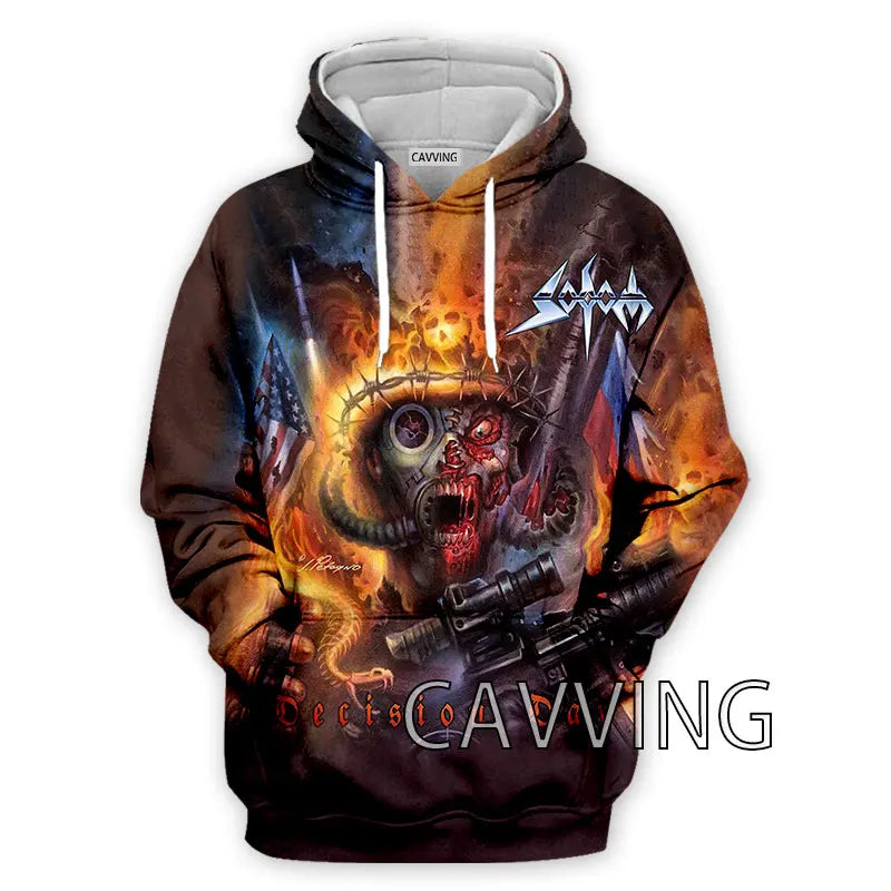 New Fashion Women/Men's  3D Print  Sodom Band  Hoodies Hooded Sweatshirts Harajuku Hoodie Sweatshirts Tops Clothing
