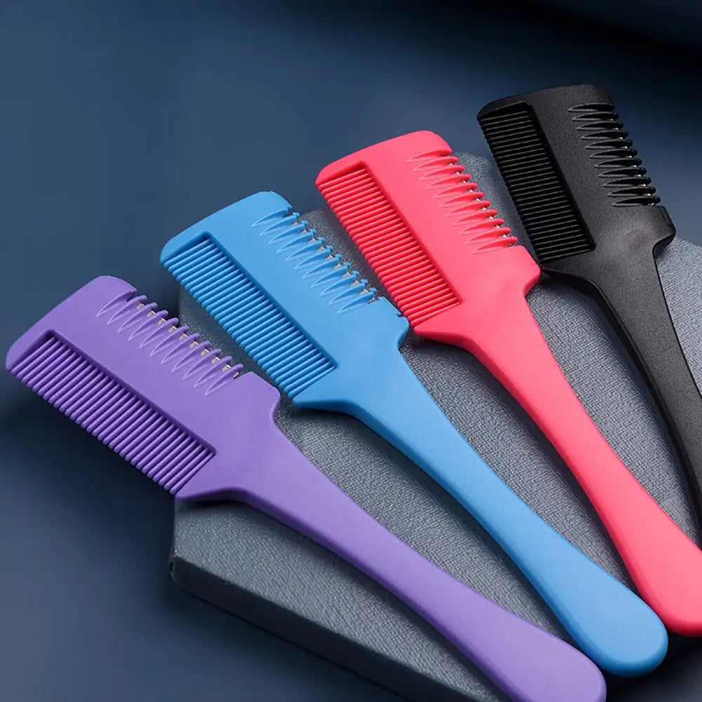 Hair Salon Scissor Hair Styling Thinning Hair Trimmer with Razor Blades Thinning Comb Hair Cutting Comb Hairdressing Tool