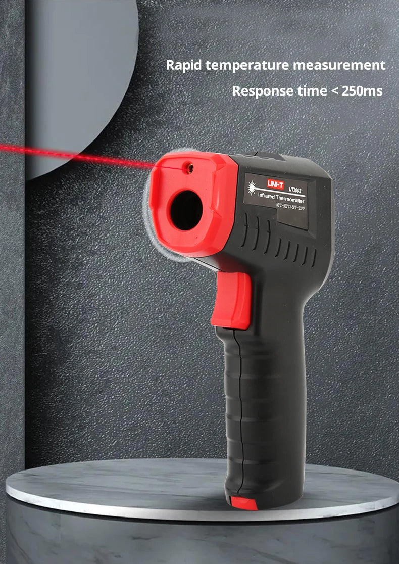 UNI-T UT306S UT306C Digital Infrared Thermometer Non-contact Laser Thermometer Gun Temperature Tester -50-500