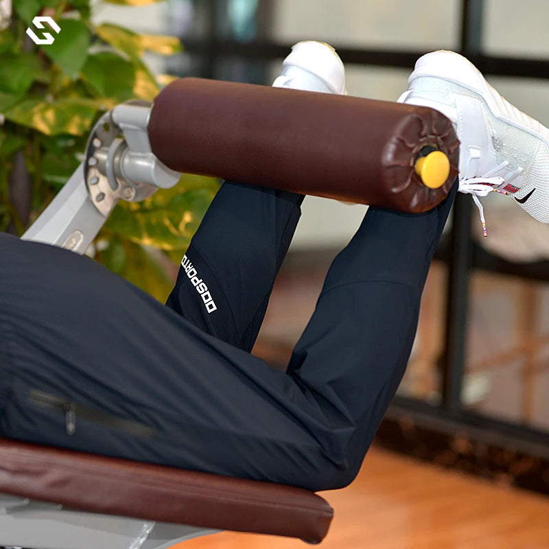 Men's Sports Pants Spring summer Running Pants Workout Active Trousers Slim Ice silk Quick dry Skinny Jogging Pants Joggers