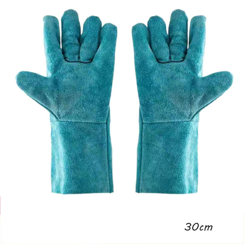 Leather Pet Gloves Anti-grasping Anti Bite Protective Cowhide Gloves Cat Dog Gardening Work Gloves Pets Training Handling Gloves
