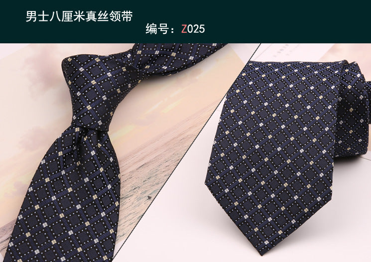 8cm Adult Silk Neckties for Mens Suits Wedding Neck Ties Retro Striped Corbatas Gravata Neckwear Gentleman Gravatas Tie