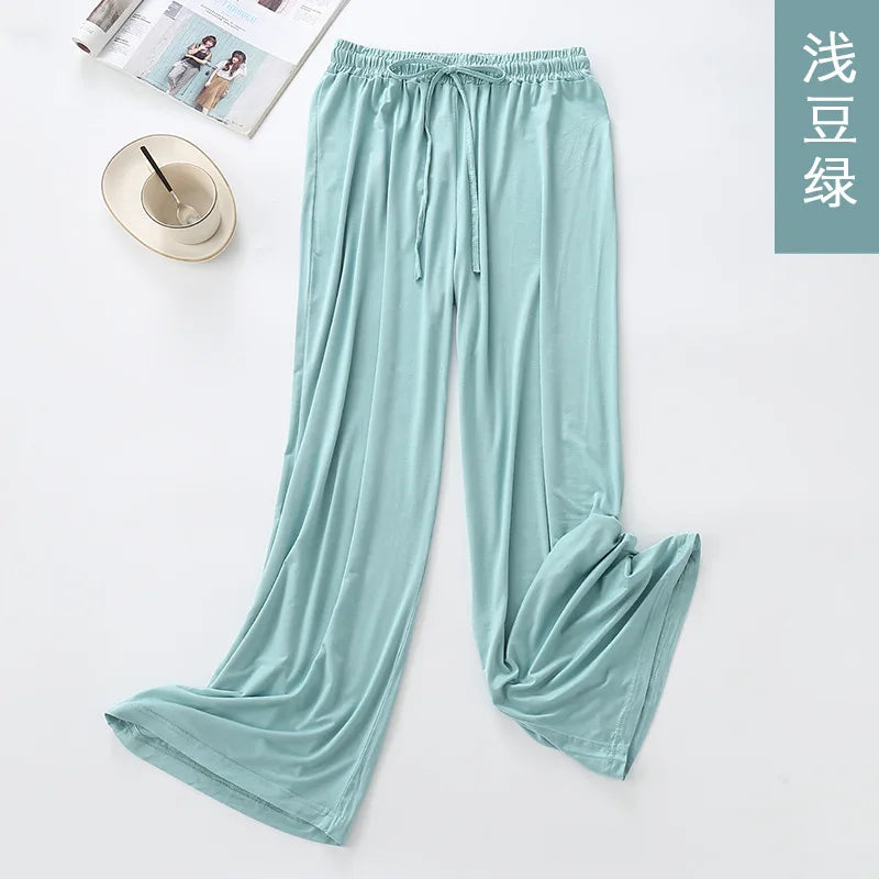 Hot Sale Multiple Colour Winter Women's Home Pants Lounge wear Homewear Pajama Pant Spring Autumn Modal Loose Pyjama Trousers