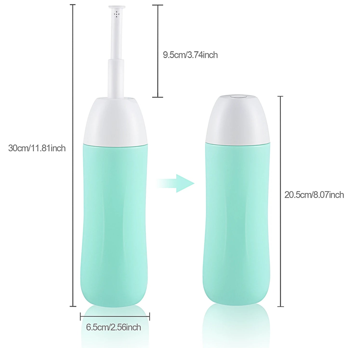 Portable Bidet - Travel Handheld Bidet Bottle with Retractable Spray Nozzle for Hygiene Cleansing Personal Care 400ml With Bag