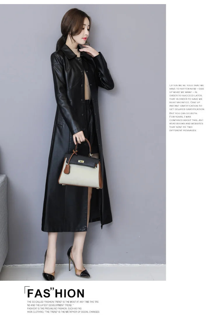 New Women Sheepskin Coat Autumn Winter 2025 Fashion Keep Warm Long Jacket Thicken Sheep Leather Coat Suede Outerwear Female