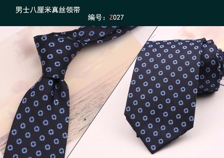 8cm Adult Silk Neckties for Mens Suits Wedding Neck Ties Retro Striped Corbatas Gravata Neckwear Gentleman Gravatas Tie