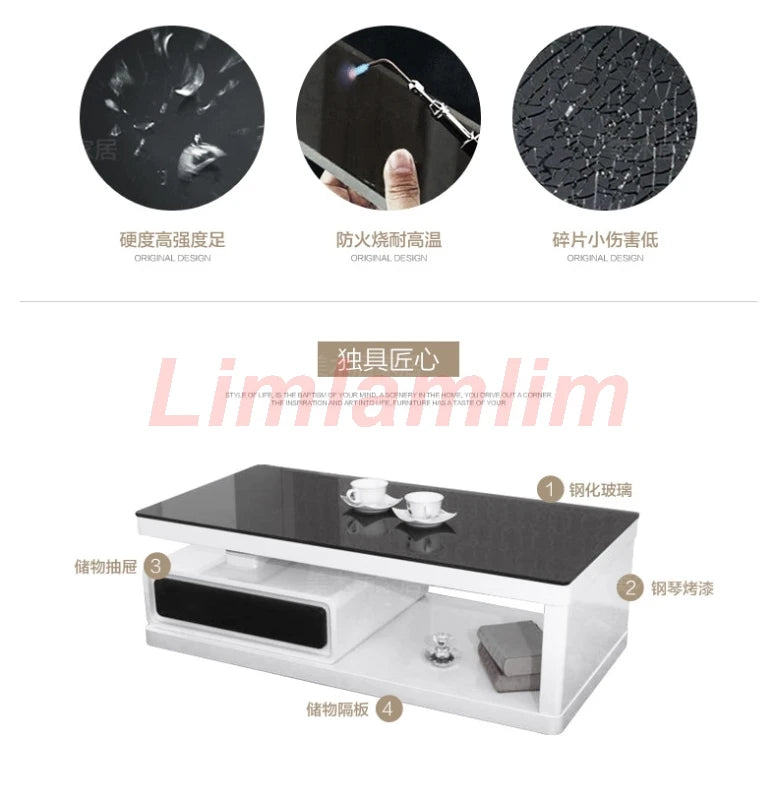 Linlamlim coffee table basse de salon Aparador sideboard buffet eat edge ark tv stand meubles tv monitor stand mueble tv cabinet