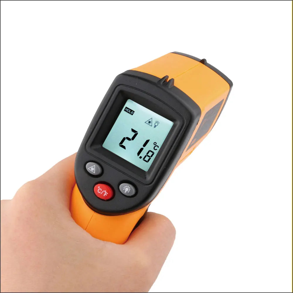 RZ Infrared Thermometer Non-Contact Temperature Meter Gun Handheld Digital LCD Industrial Outdoor Laser Pyrometer IR Thermometer