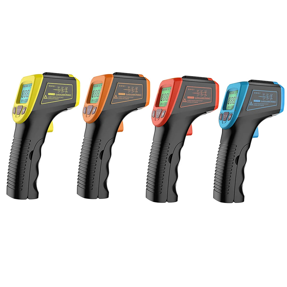 Digital Infrared Thermometer Non-Contact Pyrometer High Temperature Gun -50~600℃/-58~1112℉ Laser-Pointer Infrared IR Thermometer