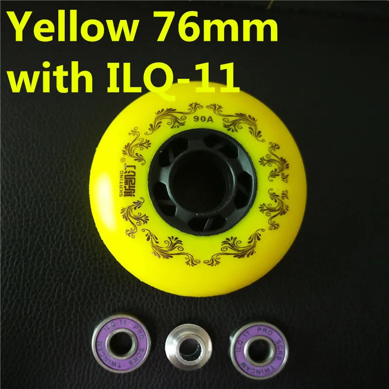 Branded SKATING 3rd 90A inline skates wheel Braking roller Blade rodas Slide Skating Ruedas for Sliding paiting