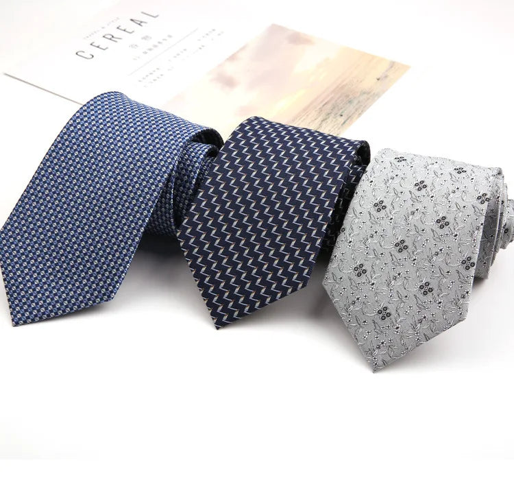 8cm Adult Silk Neckties for Mens Suits Wedding Neck Ties Retro Striped Corbatas Gravata Neckwear Gentleman Gravatas Tie