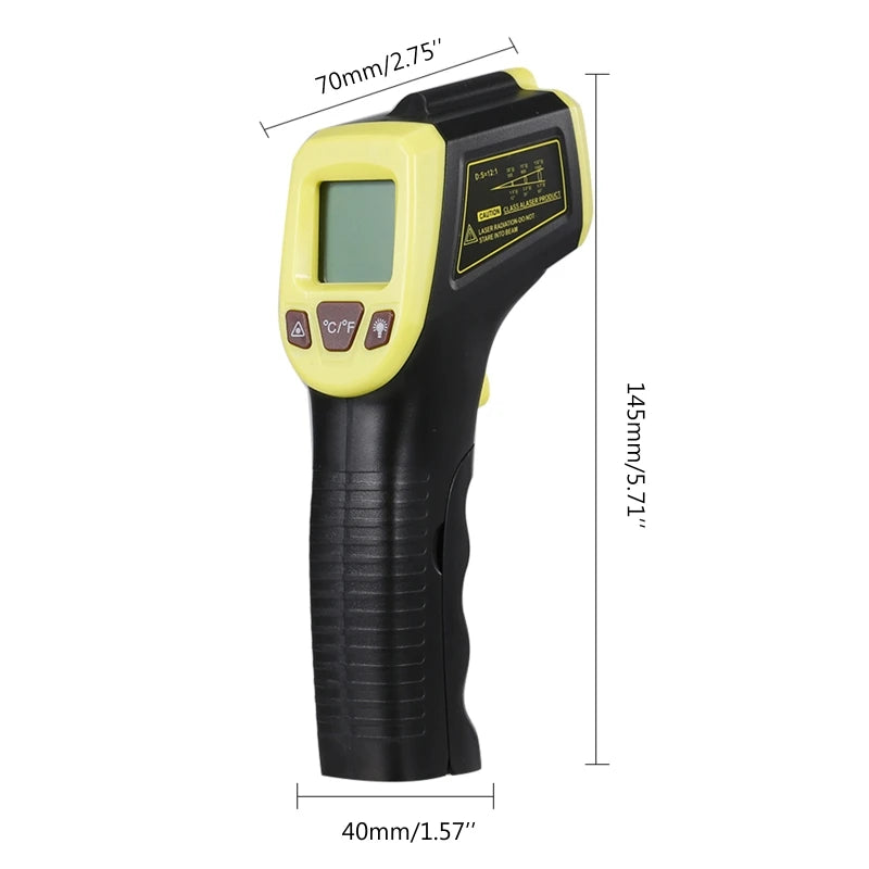 GM320S Industrial Thermometer -50~600℃ Non Contact Laser Point IR Laser Pyrometer Infrared Handheld Thermometer Tool