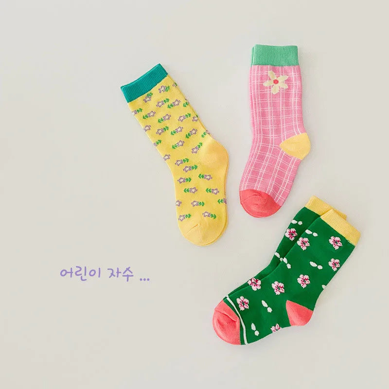 Clearance Sale 3 Pairs/Lot Spring Autumn Baby Children's Socks Multiple styles Girls Socks Boys Sports Socks