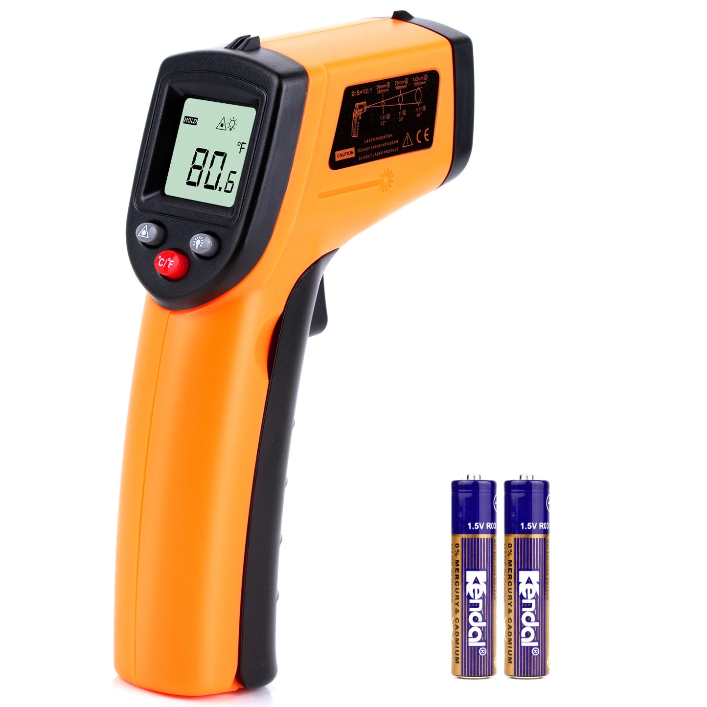 RZ Infrared Thermometer Non-Contact Temperature Meter Gun Handheld Digital LCD Industrial Outdoor Laser Pyrometer IR Thermometer