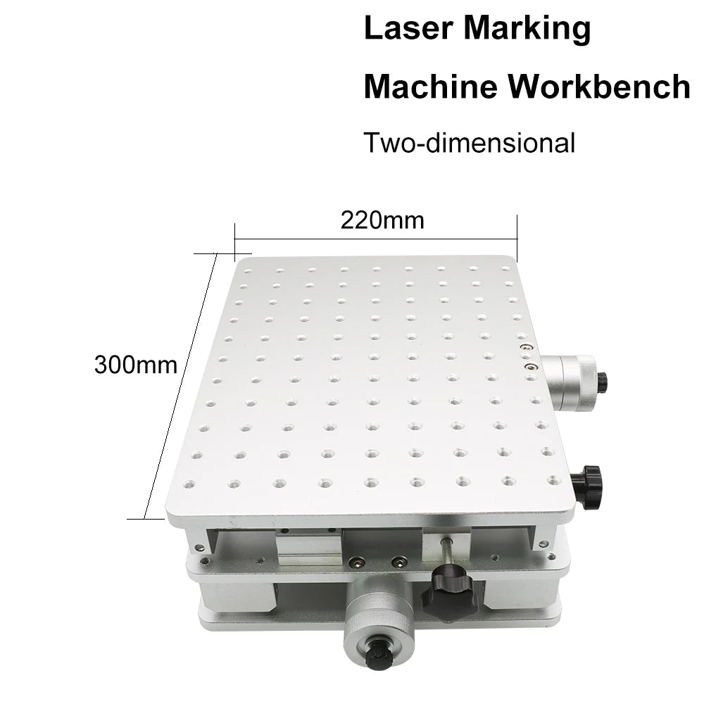 HAOJIAYI 1064nm Fiber Laser Marking Engraving Machine 2 Axis Moving Table Portable Cabinet Case XY Table