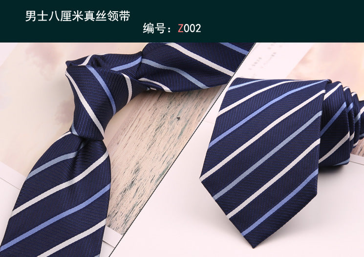8cm Adult Silk Neckties for Mens Suits Wedding Neck Ties Retro Striped Corbatas Gravata Neckwear Gentleman Gravatas Tie