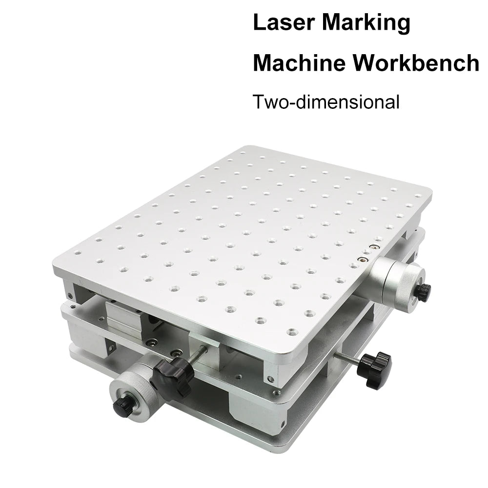 HAOJIAYI 1064nm Fiber Laser Marking Engraving Machine 2 Axis Moving Table Portable Cabinet Case XY Table