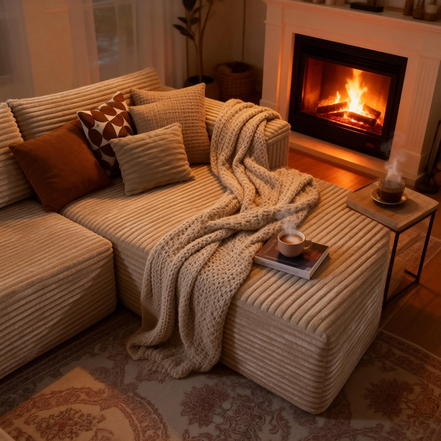 Free Fast USA Shipping L Shape Modular Sofa Set Plush Velvet Memory Foam Sectional in Stock