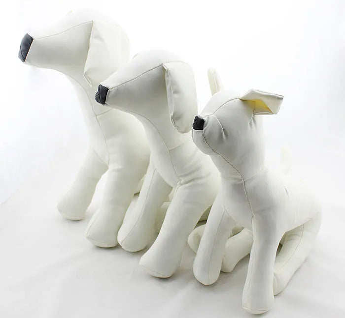 Pet Torsos Models PVC Leather Models Dog Mannequins Pet Clothing Stand S/M/L