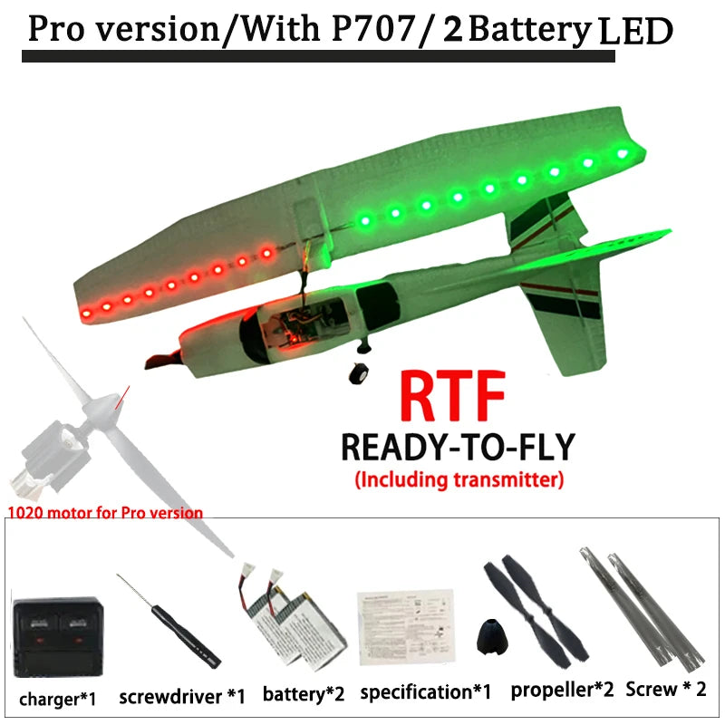 2022 Newest F949 Pro version 2.4G 3Ch RC Airplane 3D/6G Fixed Wing Plane CESSNA182 Outdoor Toys  RTF With Gyroscope 1020 motor
