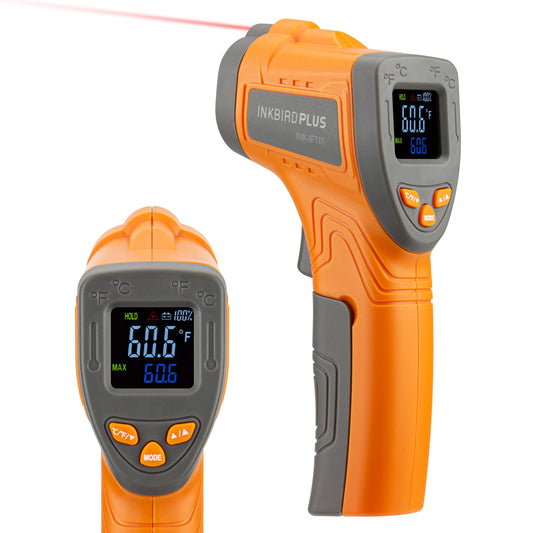 Inkbird INK-IFT01 Laser Infrared Thermometer Non-Contact Digital Temperature Gun Instant Read Thermometer for Industrial&Kitchen