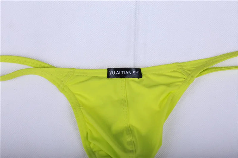 Men Thongs Men's Underwear T Back G String Briefs Sexy Breathable Solid Lingerie Jockstrap Men Panties Thong