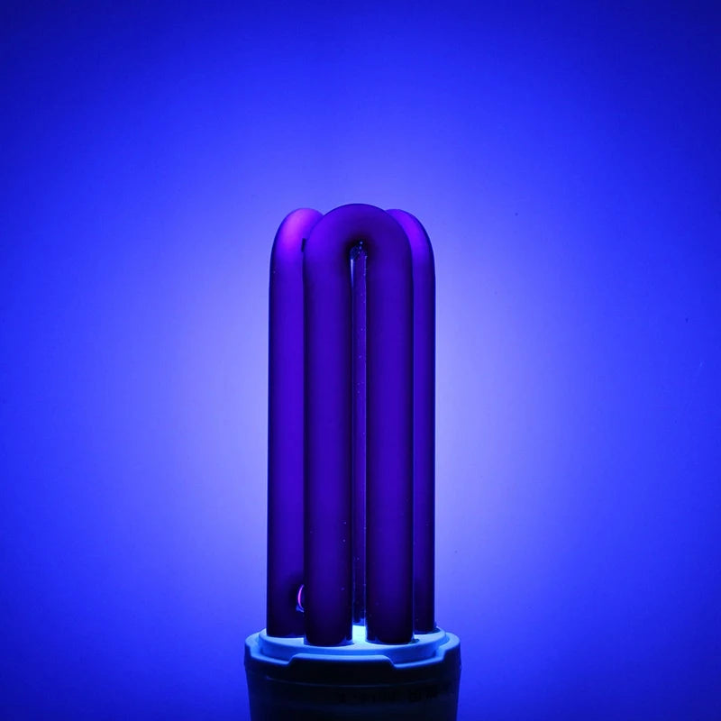 15W 20W 30W 40W E27 UV Light Bulb AC220V  Straight Low Energy Ultraviolet Fluorescent Black Light CFL Violet  Detection Lamp