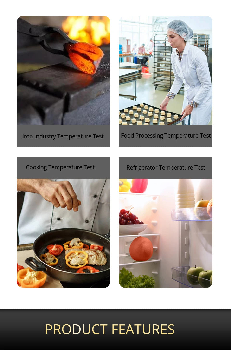 Digital Infrared Thermometer Laser Temperature Meter Non-contact Pyrometer Imager Hygrometer IR Termometro Color LCD Light Alarm