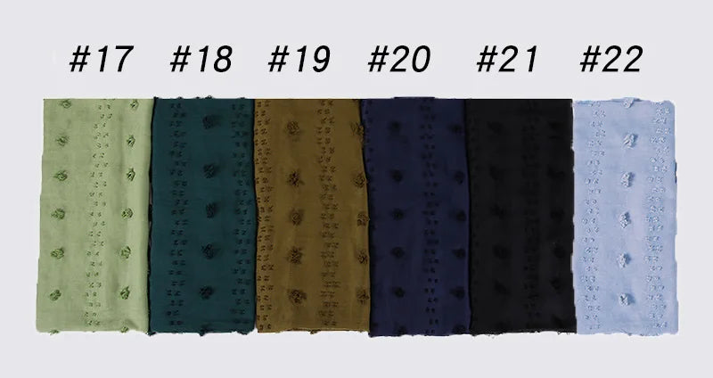 New islamic Hijab Femme Musulman Malaysia Hijabs Flocked Bubble Fashion Scarf Hijab For Muslim Women Stretch Headscarf