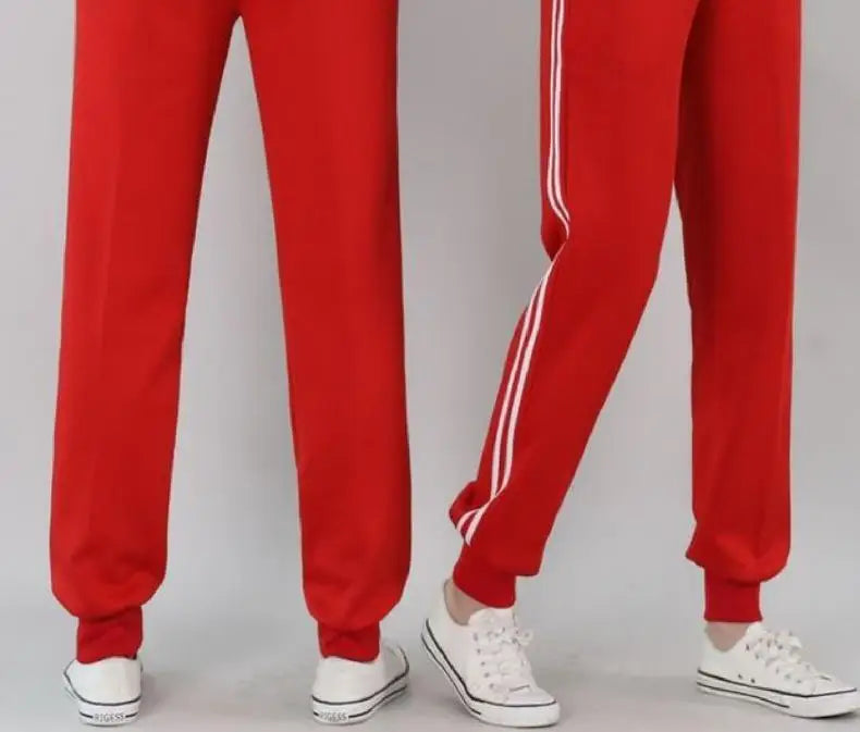 2023 Summer Men's Casual Sweatpants Men Jogger Basic Trousers Tracksuit Side Stripe Bottoms Breathable Sportswear Track Pants