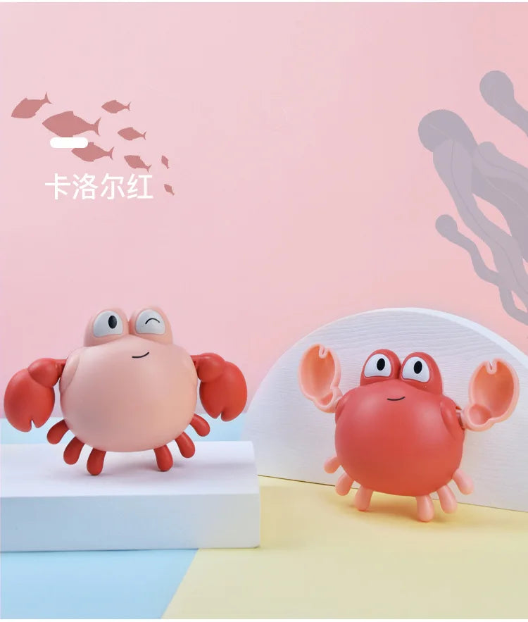 New Baby Bath Toys Cartoon Kids Learning Cognition Cute Animal Swimming Frogs Tortoise Crab Classic Baby Water Toy For Children