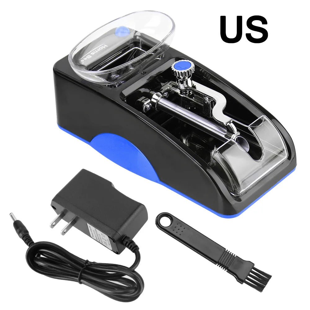 EU US Plug Smoking Accessories Smoking Tool DIY Injector Maker Cigarette Rolling Machine Tobacco Roller Electric Automatic
