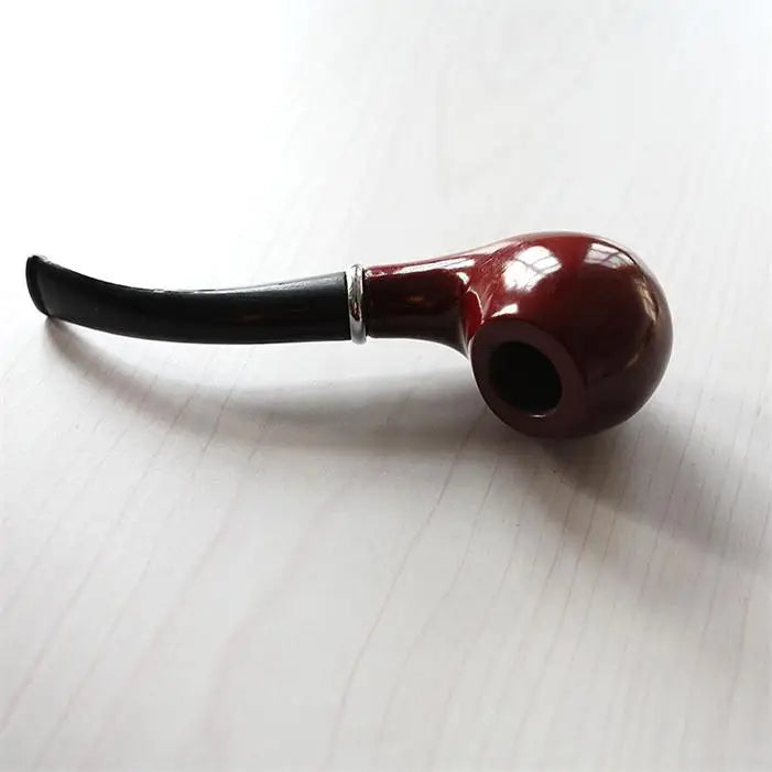 Classic Wood Grain Resin Pipe Chimney Filter Long Smoking Pipes Tobacco Pipe Cigar Gifts Narguile Gift Grinder Smoke Mouthpiece