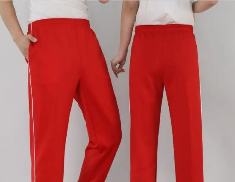 2023 Summer Men's Casual Sweatpants Men Jogger Basic Trousers Tracksuit Side Stripe Bottoms Breathable Sportswear Track Pants