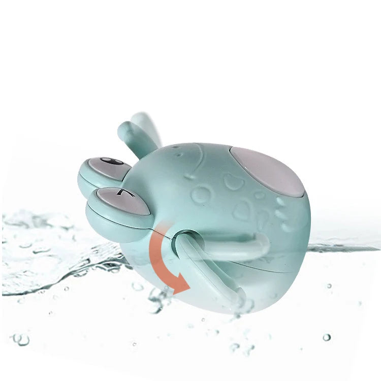 New Baby Bath Toys Cartoon Kids Learning Cognition Cute Animal Swimming Frogs Tortoise Crab Classic Baby Water Toy For Children