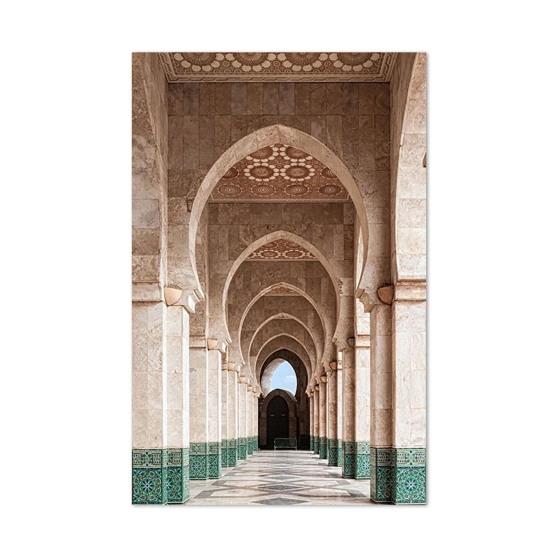 Islamic Holy Cities Makkah Prints Madinah Quds Jerusalem Arabic Wall Art Canvas Painting Mecca Posters Living Room Home Decor