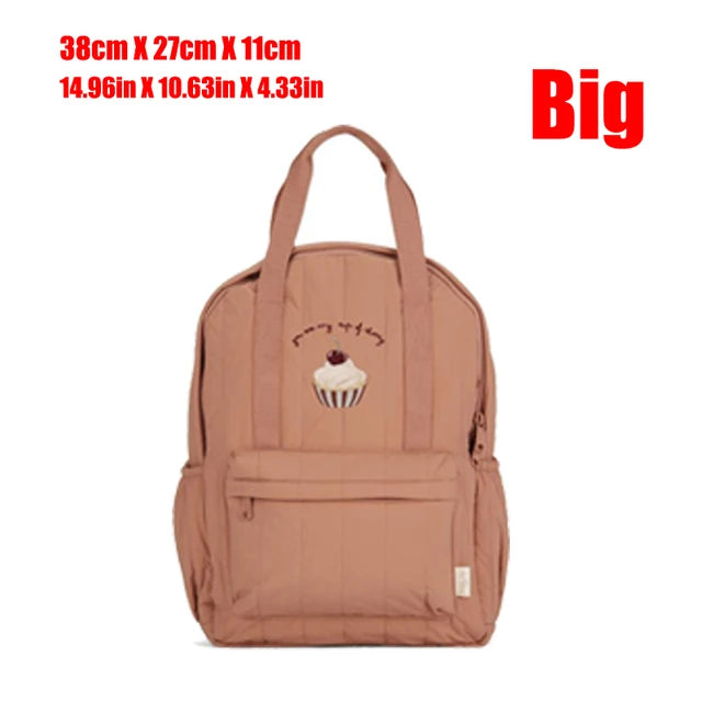 KS Baby Backpack Primary Schoolbag Kindergarten Kids Bags Brand Traveling Mom Cherry Lemon Children's Boys Girls Gift Storage