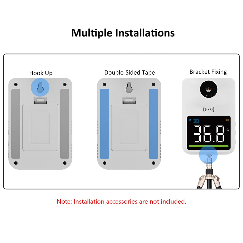 LCD Digital Infrared Thermometer Wall Mounted Non-contact Thermometer Laser Infrared Thermometer