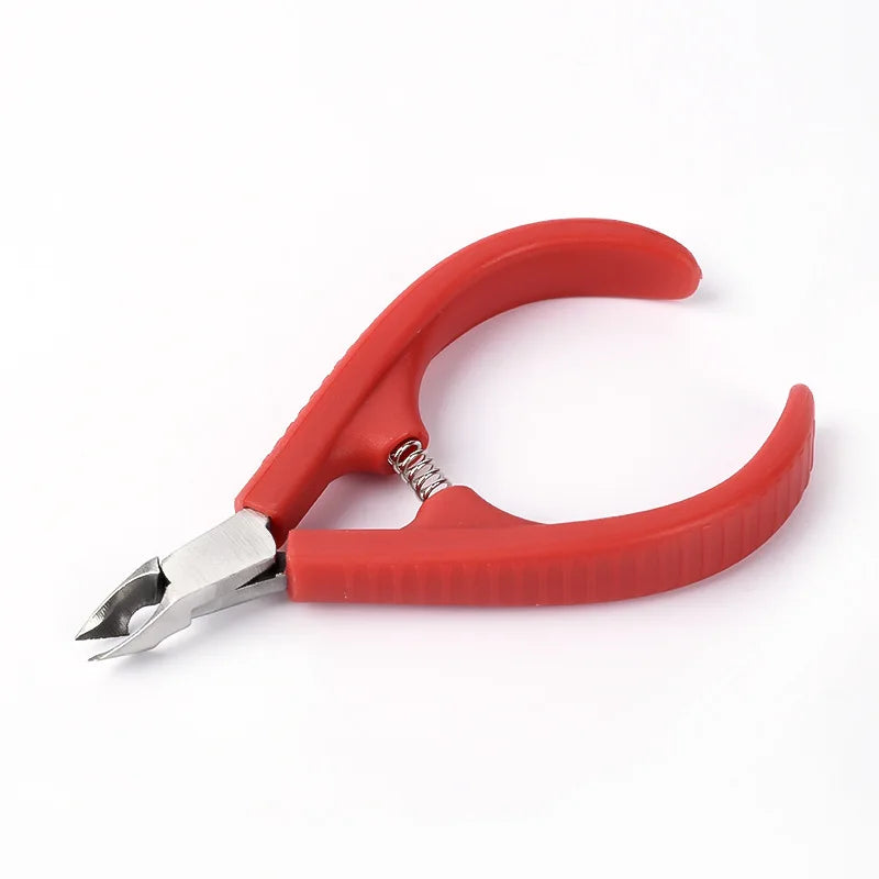Nail Cuticle Nipper Clipper Rainbow Cuticle Pusher Dead Skin Remover Cuticle Nipper Tweezer Manicure Finger Toe Nail Art Tool