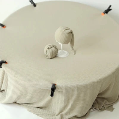 150 *150 Baby Photography Set Bebe Bean bag Background Newborn Photography Props Waffle Cloth Backdrop Frame Stand Fabrics